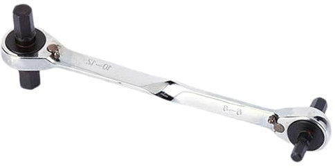 Llave combinada reversible de doble extremo, llave de carraca con cabeza flexible 4 en 1 - Llave de carraca de alta dureza - Llaves de carraca y vasos eficaces y resistentes al desgaste