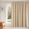 PONY DANCE Extra Breite Gardine Wohnzimmer mit Kräuselband 1er Set H 245 x B 300 cm Biscotti Beige, Thermo Vorhänge gegen Kälte und Hitze Blackout Curtains with Rail Hooks for Bedroom