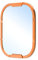 EKSIL Marco de cristal de Metal de acero inoxidable para Apple Watch Ultra 1, 2, 49mm, Protector de carcasa de marco de parachoques para iWatch Series SE 9 Ultra2(Orange)