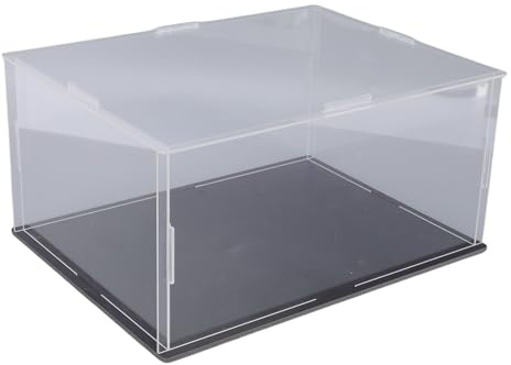 Luocute Acryl-Vitrine, Staubdichte Display-Box, Transparente Acryl-Box für Sammlerstücke, Action-Figuren, Puppen, Spielzeug, 7,9 X 5,9 X 3,9 Zoll (Schlitz 20 x 15 x 10 cm)