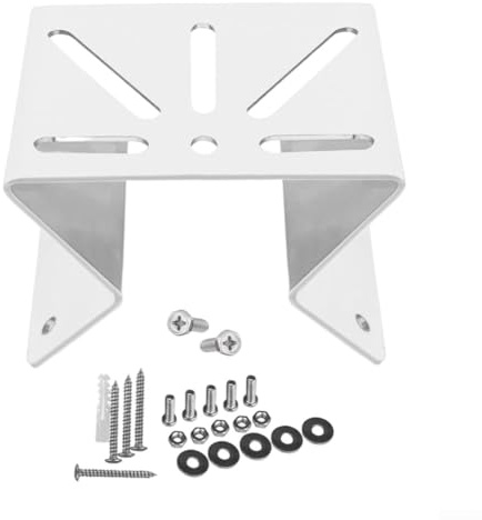 Comgooldool Weiße Metall-Eckhalterung für Eufy Security-SoloCam S340 / E30 / E42 Kameras - wetterfeste Innen-/Außenwandhalterung mit Hardware-Kit