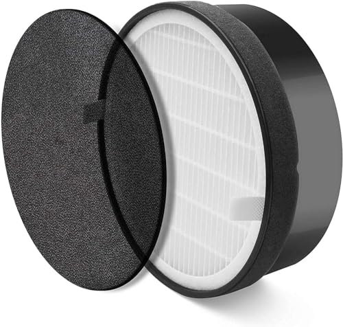 LEVOIT 1Pack LV-H132-RF Ersatzfilter, hocheffizienter Aktivkohlefilter und Vorfilter, gegen Staub Pollen Rauch für Luftreiniger LV-H132