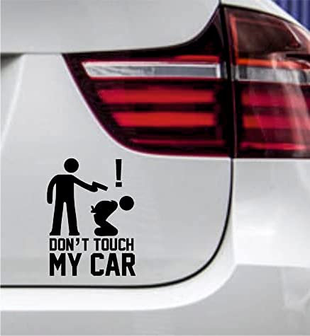wDesigns Autoaufkleber Don't Touch My CAR Tuning Aufkleber Sticker Nicht anfassen! JDM