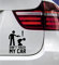 wDesigns Autoaufkleber Don't Touch My CAR Tuning Aufkleber Sticker Nicht anfassen! JDM