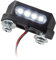 LED-Kennzeichenbeleuchtung Diamond schwarz E-geprüft Universal Motorrad Roller Nummernschildbeleuchtung