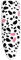 MKMKM Ironing Board Cover, Heat and Scorch Resistance, 100% Cotton Ironing Board Cover, Cow Pattern, Fits Boards Up To 115x35cm