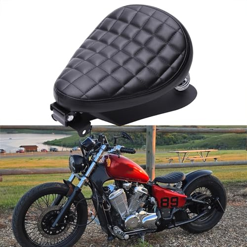 Motorcycle Bobber Solo Seat Spring Bracket Kit Compatible with Harley Sportster XL1200 Iron 883 Chopper Honda Shadow Rebel