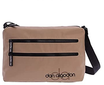 DON ALGODON - Bolso bandolera mujer - Bolso mujer - Bolsos bandolera mujer - Bolsos de mujer con 2 cremalleras exteriores - Zita