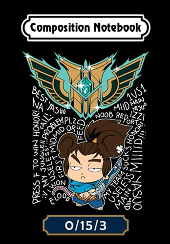 Composition Notebook: Level 7 Yasuo Main, Journal 6 x 9, 100 Page Blank Lined Paperback Journal/Notebook