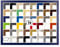 Puzzello Puzzlerahmen Bilderrahmen Posterrahmen 36x49 cm Dunkelblau gewischt 49x36 cm mit klarem Kunstglas