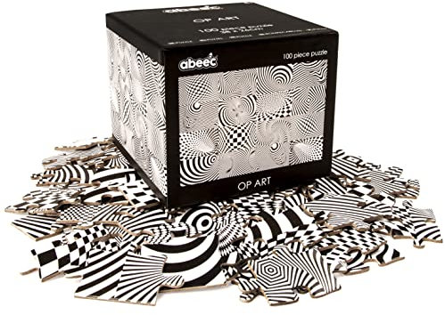 abeec OP Art 100 Piece Puzzle - Jigsaw Puzzle For Kids - Puzzles For Adults - Difficult Jigsaw Puzzles - Adult Jigsaw Puzzles Secret Santa For Under 10