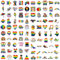 100 Regenbogen Aufkleber, Doodle Aufkleber Wasserdicht Aufkleber Cartoon Aufkleber für Wasserflasche, Auto, Laptop, Gepäck, Skateboard, Gitarre, Gay Pride Party Supplies Wiederverwendbar