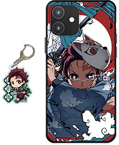 Staremeplz Compatible with iPhone 14 Case Anime Design [With Figure Keychain], Soft Silicone Flexible TPU Animation Phone Case for iPhone 14