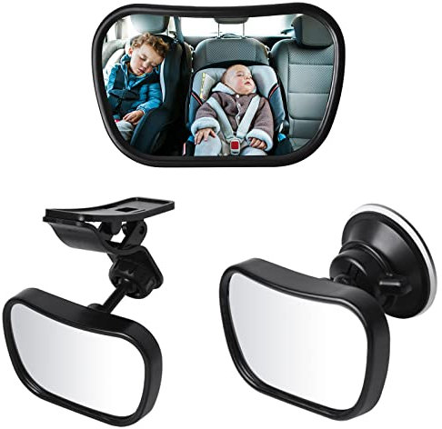 360° Auto Rückspiegel fur Baby, Baby Rücksitzspiegel, Spiegel Auto Baby, Baby Mirror, Spiegel Auto Baby Rückbank, Baby Autospiegel