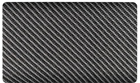 Trendi Switch Double Modern Blanking Plate in Carbon Fibre