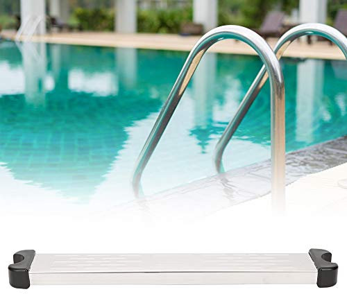 Qcwwy Schwimmbecken-Rolltreppe, Leitersprossen-Stufen Anti-Rutsch-Zubehör Edelstahl-Schwimmbecken-Pedal-Ersatz