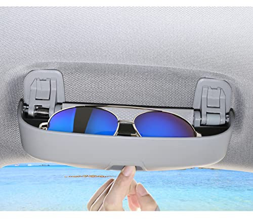 BIXUAN kompatibel mit Audi A3 A4 A5 A6 A7 Q3 Q5 Q7 8Y 2021-2023 2024 2025 Sonnenbrillenhalter Brillenetui Auto Brillenhalter, Aufbewahrungsbox Organizer,Glasses Case Holder Innenraum Zubehör