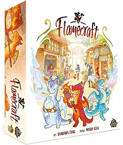 Lucky Duck Games | Flamecraft | Board Game | Ages 10+ | 1-5 Players | 60 Minutes Playing Time