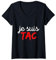 Femme Je Suis TAC - Déguisement Duo Drôle T-Shirt avec Col en V