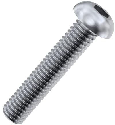 Accu - M3 x 5mm Socket Button Screws (ISO 7380) - Marine Stainless Steel (A4) (Pack of 100)