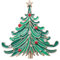 Kyaoayo Brosche Weihnachtsbaum, Broschen für Kleidung, Brosche Weihnachten, Schlichter Und Frischer Brustnadel-Weihnachtsbaum, für Weihnachtsfeiern und Als Geschenk für Ihre Freunde. (1)