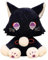 TOPLITHE Genshin Katzen Plüschtier, Scaramouche Cat Impact plüschweich gefüllte Anime-Puppe Kawaii Plüsch for Kinder Erwachsene Fans Weihnachten (Color : 35CM, Size : B)