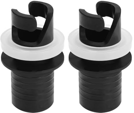 EMSea 2Pcs Inflatable Boat Valves Hose Adapter Connector Sup Pump Adaptor Surfboard Accessory Leakproof Kayak Air Valve Connector
