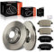 Frankberg 2x Bremsscheiben + 4x Bremsbeläge Vorderachse mit Bremsenschmiermittel Kompatibel mit Note E11 NE11 2006-2012 Clio III BR0/1 CR0/1 2005-2014 Replace# 40206AX600