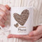 Transparent Gift Taza Personalizada con Nombre Corazón Estilo. Tazas Personalizadas de Cerámica. Tazas Originales para Regalar. Regalos Originales para Hombre y Mujer. Regalos para Amigas y Madres