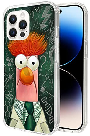 EWINRU Phone Case Muppet Compatible for Phone 14 15 13 12 11 Beaker Pro Max Se 2020 Xr Xs/X 6/7/8/6s Mini Case Clear