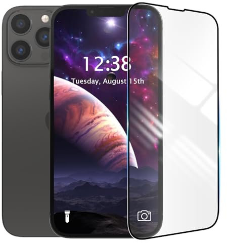 YOUULAR [3 Pack Screen Protector for iPhone 6S Plus Tempered Glass Protective Film 9H Hardness High Transparency Anti-Shatter Anti-Bubble Anti-fingerprint, Black Border