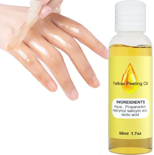Gelbes Peeling-Öl, Peeling-Öl Für Dunkle Haut, Yellow Peeling Oil, Starkes Peeling-Öl, Peelt die Haut und strafft die Poren, Superstarkes Peeling-Öl, das Dunkle Haut für Alle Hauttypen Abblättert