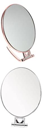 HAPINARY 2stücke Ovaler Faltspiegel Schminkspiegel Schreibtischspiegel Für Frauen Schlafzimmerspiegel Mit Hoher Auflösung Als Dekoration Oder Hängespiegel
