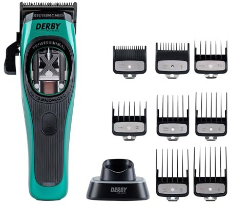Derby Pro Series® - Profi Rasierer Herren Elektrisch für Haare & Bart (10.000 RPM) - Männer Haarschneidemaschine & Barttrimmer für Friseur & Barber - Haarschneider & Bartschneider - Rasierapparat Men