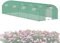 ACXIN Serre de jardin en film 3 x 8 x 2 m - Armature en acier galvanisé - Diamètre : 22 mm - PEHD + film LDPE avec filet grillagé, fenêtres et porte - Résistant à l'hiver