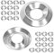 Qrity 40 Pezzi Rondelle a Tazza, Rondelle a Testa Svasata in Acciaio Inox, per Bulloni e Viti, M5x15mmx3mm