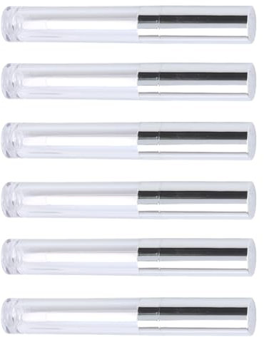 VALICLUD 10stücke Pack Lipgloss-tuben Leere Behälter Mit Stäbchen Für Lipgloss Toner Und Kosmetikflüssigkeiten Silber