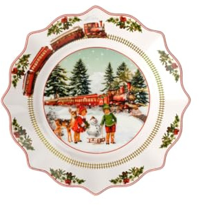 Villeroy & Boch - Annual Christmas Edition plato 2025 24 cm colorido, Navidad, plato navideño, pieza de coleccionista, vajilla navideña de cerámica, porcelana premium