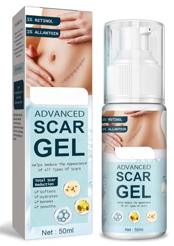 Ärränggel gel 50 ml, avancerad ärrkräm för alla gamla och nya ärr, kejsarsnitt, aknenärr, ärr borttagningskräm, minskar synligheten av ärr