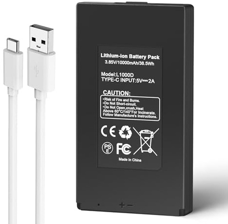 K KYUER Wildkamera Akku für GardePro E6P E8P X60P E6PCF E6PMB E8PMB E8PWF X60PMB X60P Live Max Cellular WiFi Trail Camera Hunting Wlan Kamera Wiederaufladbare Überwachung Batterie Pack L1000D 10000mAh