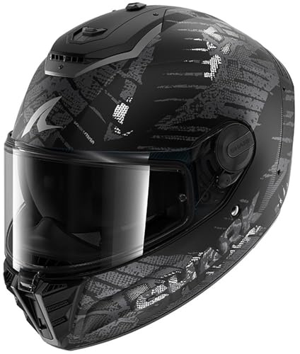 SHARK, Integraler Motorrdahelm SPARTAN RS REPTAIA Black Anthracite KAA, L