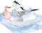 papercrush® Pop Up Karte Baby Geburt Mädchen - 3D Geburtskarte oder Geldgeschenk, Glückwunsch zum Baby, Glückwunschkarte zur Geburt der Tochter - Handgemachte Geschenkkarte, Babykarte mit Storch
