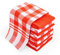 Chef Pomodoro Paños de Cocina Gofre - Paquete de 10 - Trapos Cocina Algodón 100%, Bayetas de 38 cm x 63 cm - Trapos de Cocina para Secar - Textiles de Cocina (Pack de 10, Naranja)