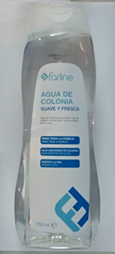 Agua de colonia suave y fresca Farline 750 ml