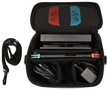 Konix Mythics Schutz- und Transporttasche Lunch Bag Nintendo Switch, Switch Lite und Switch OLED - Aufbewahrung von Konsole, Spielen und Zubehör - Grau