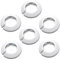 MroMax Ajuste 1.57 pulgadas de diámetro exterior brida cubierta de tubería de agua decoración cubierta de tubo blanco radiador plástico PP 40 mm collar de escudo para decoración de tubos de pared 6