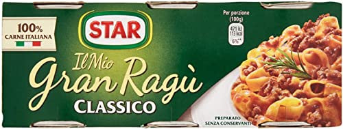 3x Il Mio Gran Ragù Star Classico tomatensauce 100% Italienisches Fleisch sauce Pastasauce Würzsaucen 3x100g in dosen