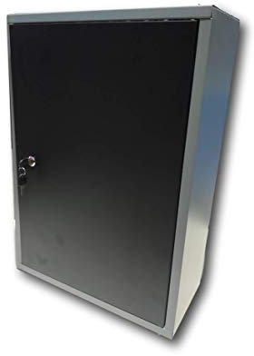 METALLMOBELL - Armoire de Rangement pour Le Garage | 60x40x20cm, avec Étagères en Métal, Panneau d'outils et Serrure | Armoire Metallique, Meubles de Bureau, Meuble Rangement Bureau MB01G