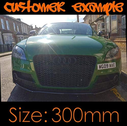 Adams Graphics Stick On Mini Number Plate 300mm - numberplate registraion sticker reflective