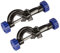 Labasics 2er-Pack Labor Cross Clamp, Verstellbare Bosshead Klemm Halter, Labor Cross Clamps Grip Support Halter, Aluminium-Legierung Körper, bis zu 16mm Stangen für den Laborgebrauch
